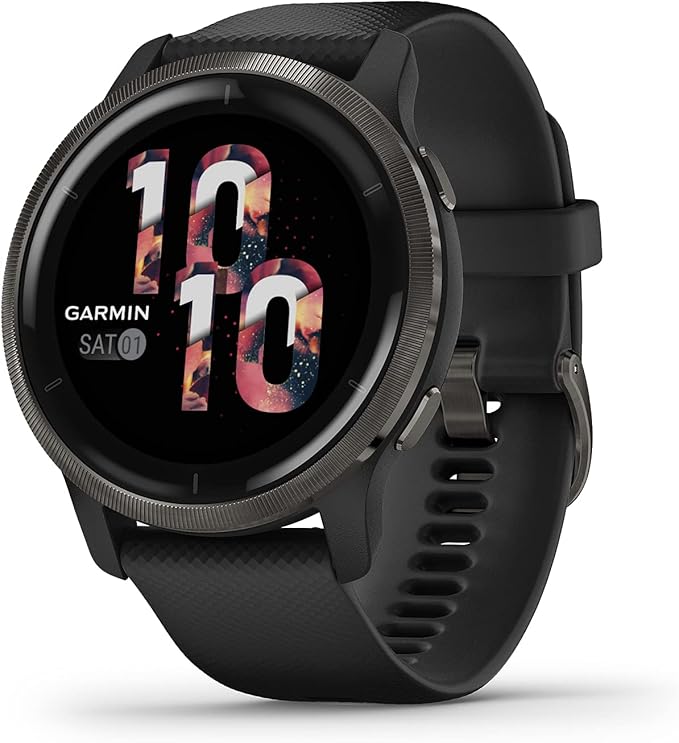 Garmin Venu Reloj inteligente con GPS con monitoreo avanzado de salud y características de fitness