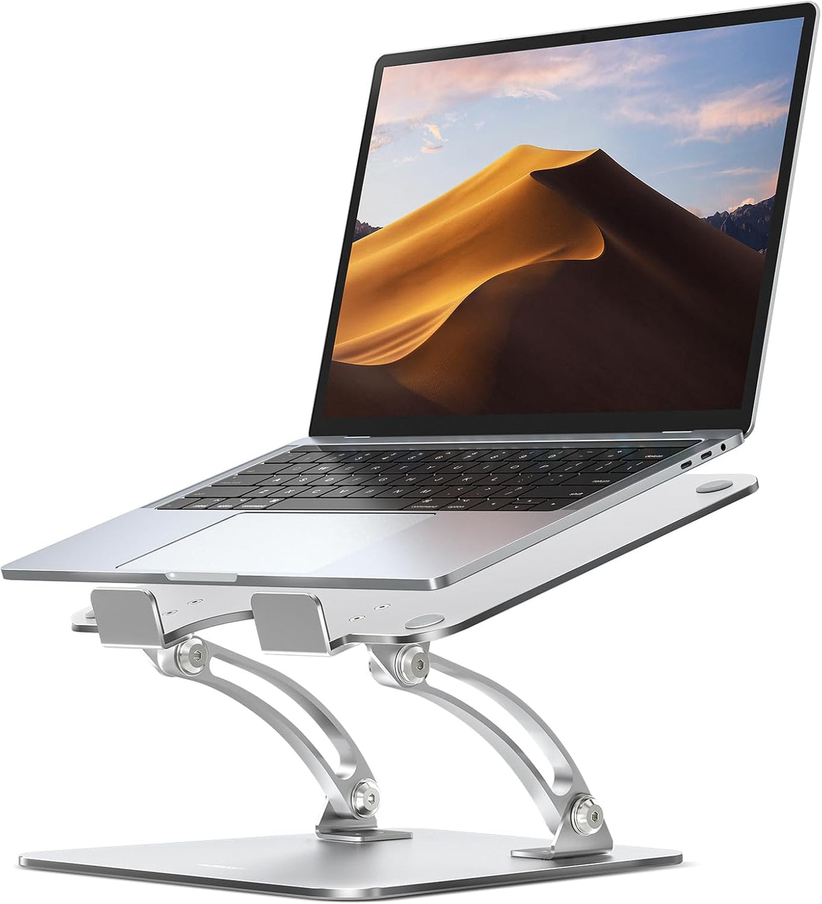 Nulaxy Soporte Ergonomico Ajustable para Laptop | Elevador Plegable de Doble Diseno con Ventilacion, Portatil, para Correccion de Postura, Compatible con Mac 10-17 pulgadas