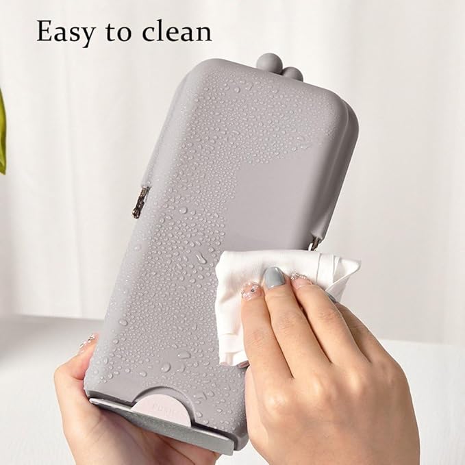 Bolsa De Silicona Para Guardar Brochas De Maquillaje, Bolsa De Viaje Para Brochas De Maquillaje, Organizador De Cosméticos Impermeable, Caja De Almacenamiento De Artículos De Tocador Para Maquillaje