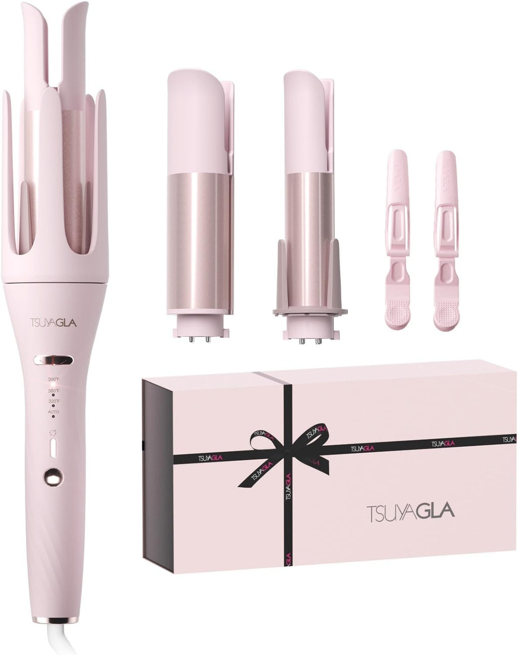 TSUYAGLA Rizador automático 3 en 1, rizadores de pelo, barriles de 1"-1.25