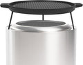 Plancha de hierro fundido Onlyfire Chef, sartén de doble cara con 3 patas extraíbles, ideal para la hoguera sin humo Solo Stove Ranger de 15 pulgadas.
