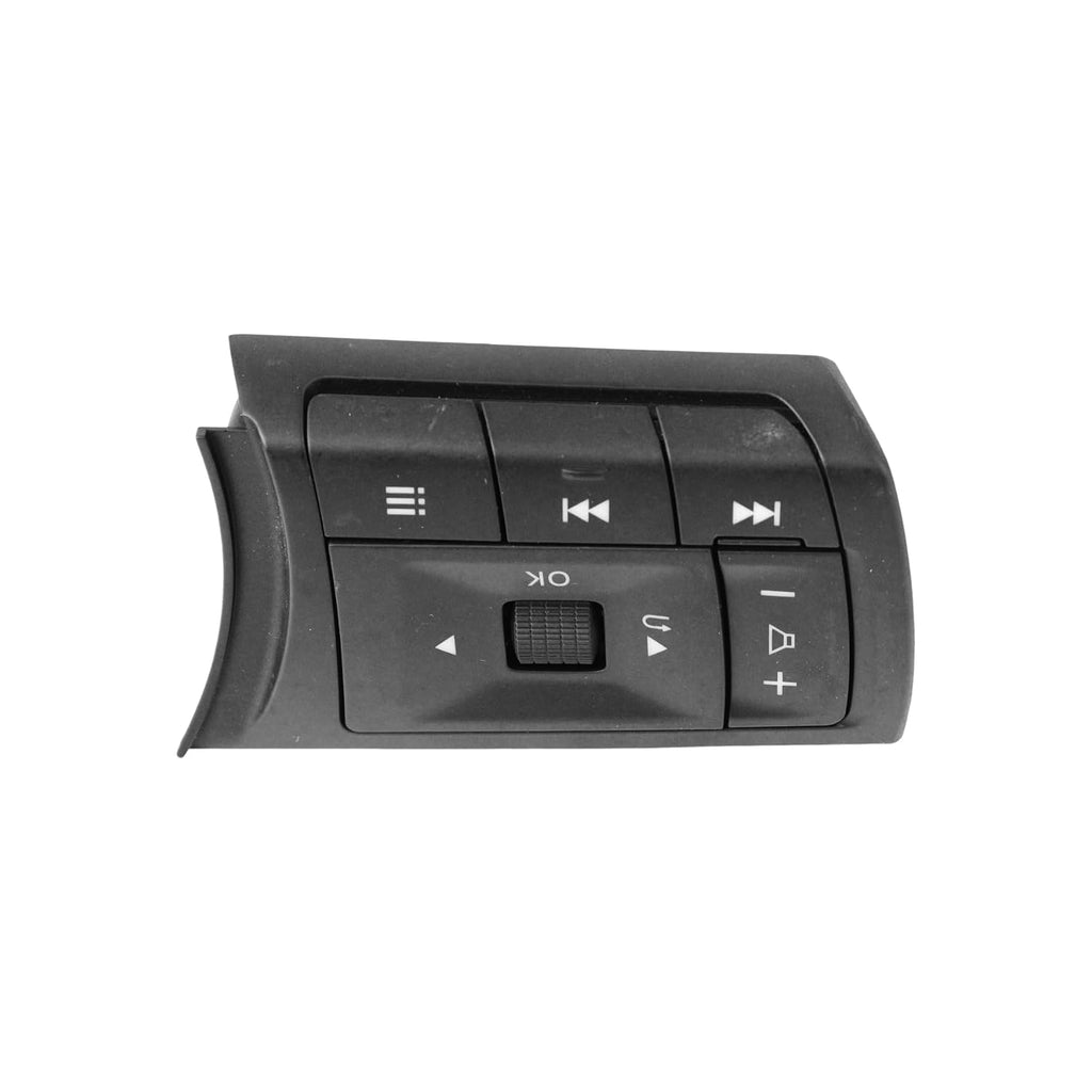 Interruptor de control de audio del volante izquierdo Zorqon, reemplaza 25550-6RF2B 2021-2024 25550-6RF2C 25550-6RF2A, compatible con Nissan Rogue Pathfinder