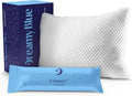 SOLO INCLUYE LA ALMOHADA. Almohada DreamyBlue Signature con Altura Ajustable | Relleno de Espuma Viscoelástica Triturada | Alineación Neutral para Dormir de Lado, Espalda y Estómago | Funda de Bambú Lavable