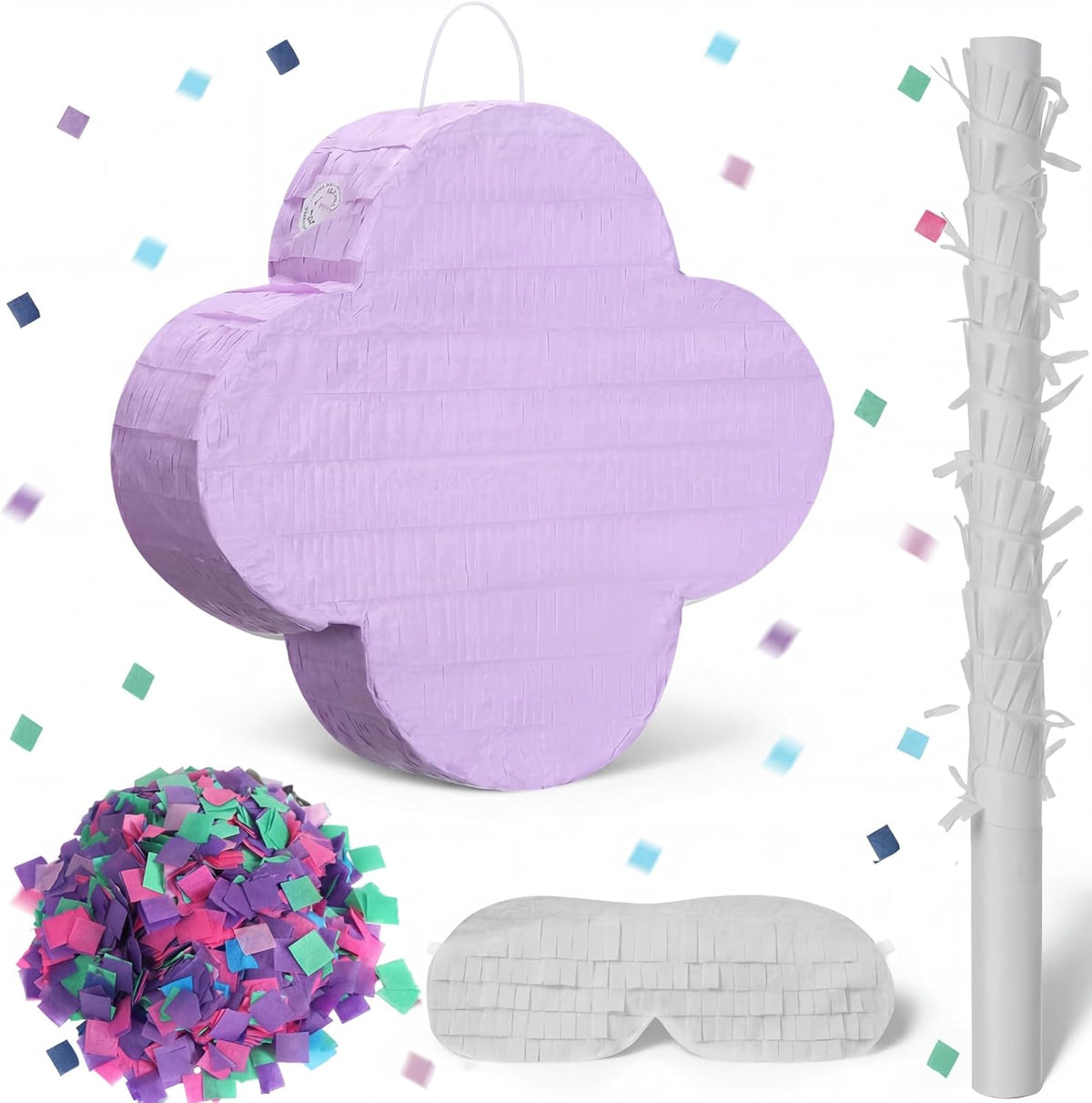 Sosation Kpop Piñata Morada Decoraciones para Fiestas de Cumpleaños 11 x 11 Pulgadas Piñata con Forma Temática Kpop con Venda para Ojos Bata para Decoración de Cumpleaños Morada Amistad Fans Decoración de Boda