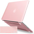 Funda IBENZER para MacBook Pro 13" (2012-2015, A1502/A1425) – Carcasa Rígida con Protector de Teclado, Color Cuarzo Rosa (R1301RQ+1)