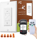Kit de control remoto para ventilador de techo, kit de control remoto universal para ventilador de techo, interruptor de pared para ventilador de techo UC9050T, compatible con Hunter Hampton Bay