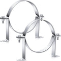 2 Pcs 6 Inch B Vent Wall Strap Round Gas Vent Pipe Strap Rigid Split Ring Hanger