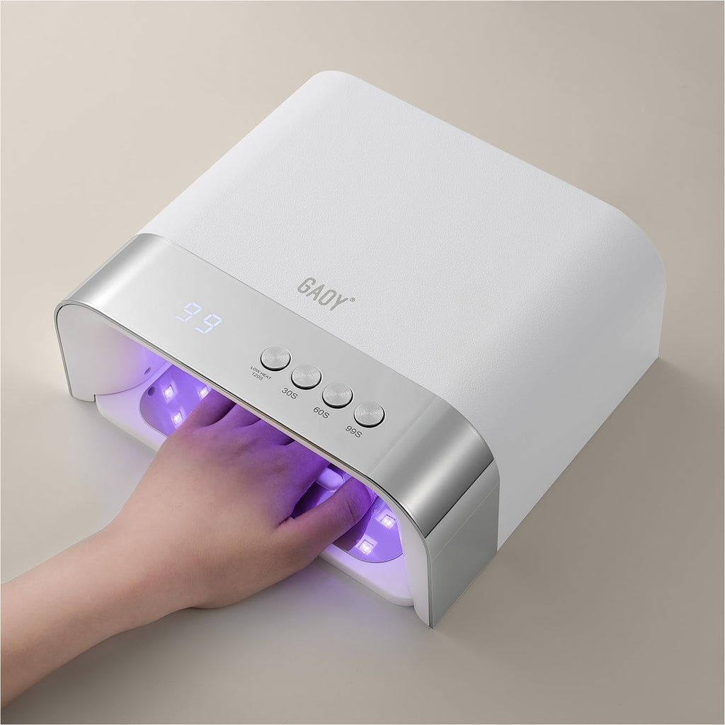 GAOY Lámpara UV Profesional para Uñas | Cavidad Amplia para Uñas Largas | 36 LED con Sensor Infrarrojo