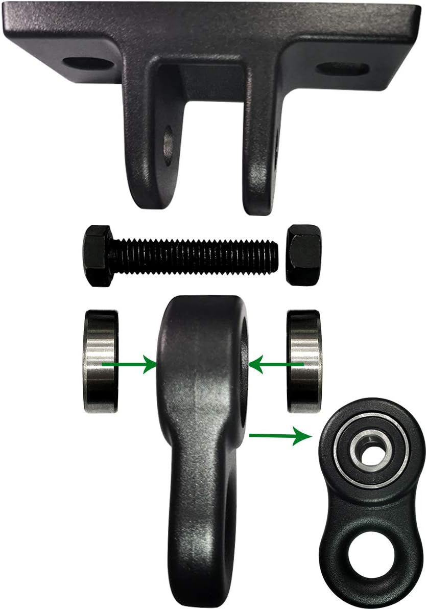 ABUSA Heavy Duty Black Swing Hangers Screws Bolts Included Over 5000 lb Capacity Playground Porch Yoga Seat Trapeze Wooden Sets Indoor Outdoor 2 Pack