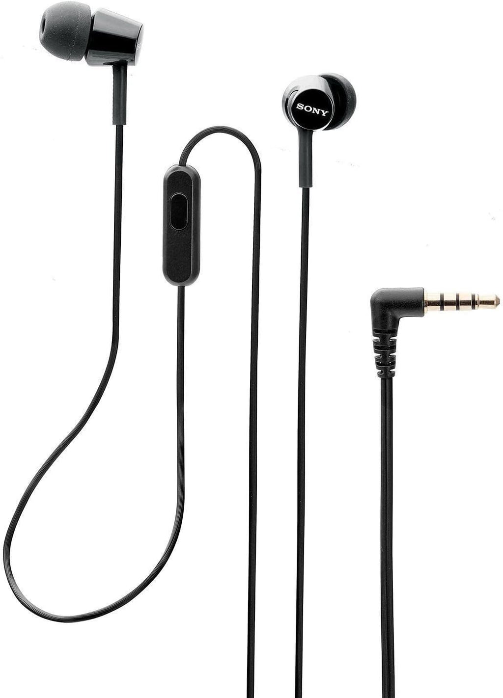 Audíonos In-Ear Sony MDR-EX155AP – Con Micrófono Integrado para Llamadas, Diseño Intraaural, Color Negro