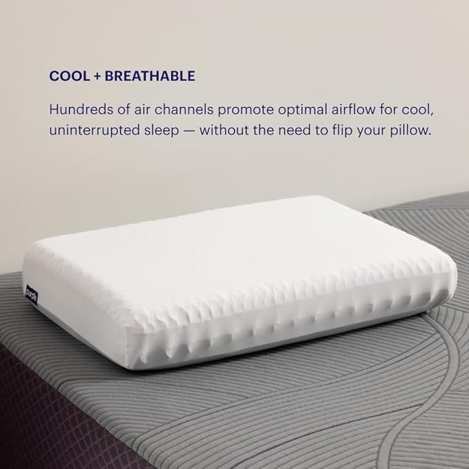 Purple Almohada - Rejilla GelFlex, soporte ergonómico de enfriamiento para personas que duermen de lado, espalda, boca abajo