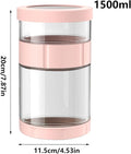 Tarros de pepinillos – Dispensador de pepinillos – Tapa de silicona Botella de vidrio reversible Separación en seco húmedo ancha antideslizante para preparar dulces, yogur, miel preparación de