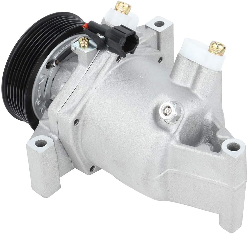 Compresor de aire acondicionado cciyu compatible con Nissan Juke March Micra Note Tiida Versa 1.6L 2012-2019. Reemplaza el compresor de aire acondicionado para automóvil.