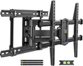Soporte Pared Televisor USX MOUNT 107-213 cm Hasta 50 kg Inclinación Giro Extensión Brazos Articulados Duales VESA Máximo 600x400 mm Postes Madera 20-61 cm