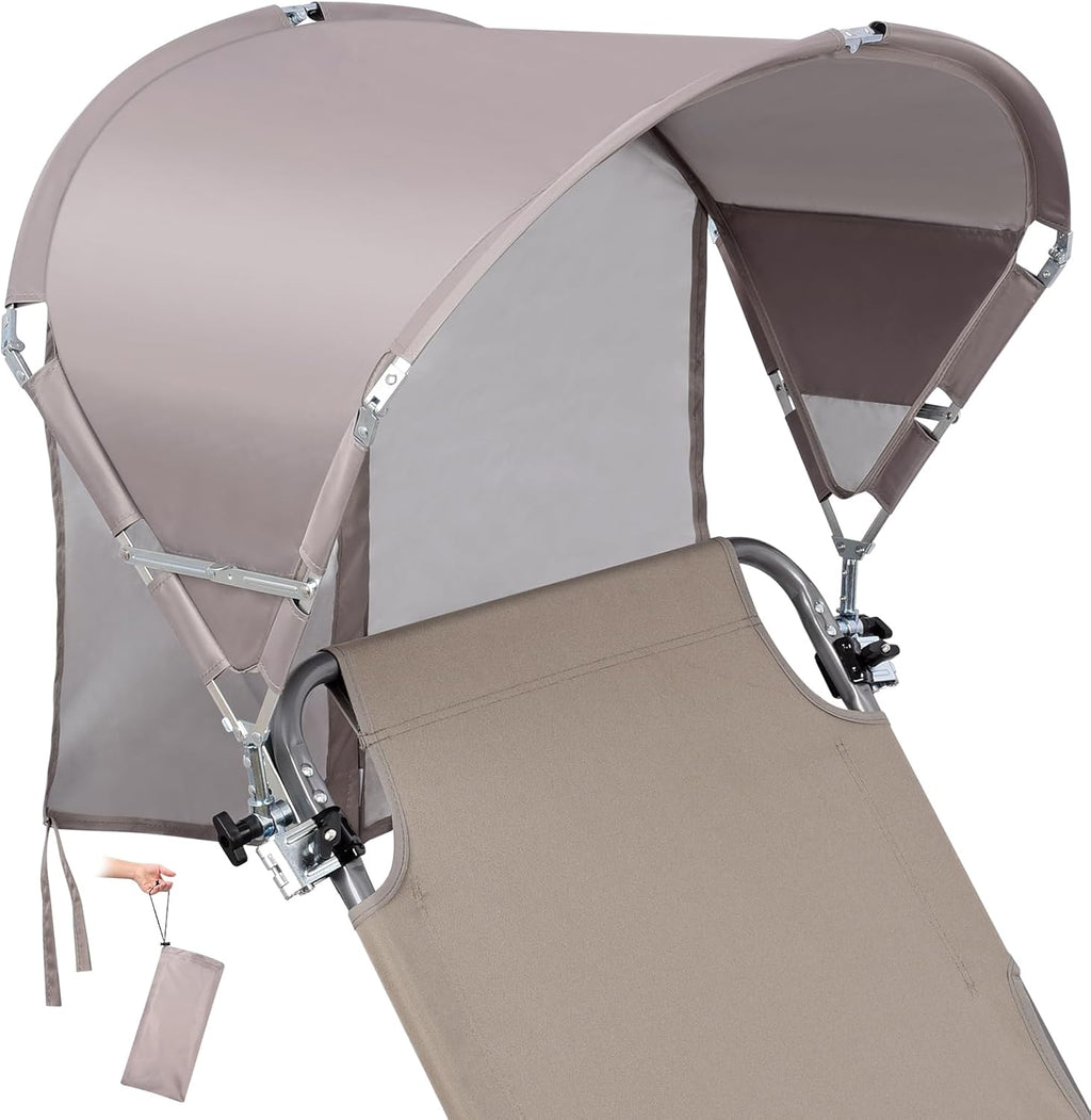 Sombrilla Universal para Silla con Pinza | Toldo Plegable Portátil UPF 50+ | Playa, Camping y Jardín