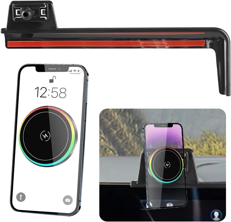 LUNQIN Car Magnetic Phone Mount for Mercedes Benz CLA 2020-2025/ GLA 2021-2026/ GLB 2020-2026/ EQB 2022-2025 Auto Accessories Best Cellphone Holder Fast 15W Wireless Charger Cell Phones Screen Stand