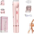 Afeitadora de doble cabeza para mujer, 2 en 1, afeitadora eléctrica de doble cabeza, afeitadora íntima para mujeres, impermeable ipx7, recargable, para axilas, piernas, brazos (1)