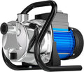 Bomba de Transferencia de Agua PANRANO – 110V, 1.6HP, 1800GPH, Eléctrica Portátil para Pozo Profundo, Drenaje de Piscina, Riego Agrícola y Lagos