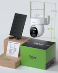 cámara de seguridad inalámbrica PTZ con panel solar exterior, ( ARTICULO VIENE COMO SE OBSERVA EN LA SEGUNDA IMAGEN )