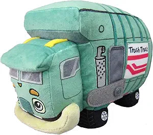 Peluche Trash Truck 28cm – Camión de Basura de Peluche para Niños