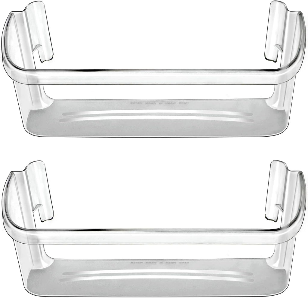 240323002 Estante para puerta de refrigerador compatible con Frigidaire o Electrolux, 2 estantes inferiores en el lateral del refrigerador, transparente, unidad doble, reemplaza a PS429725, AP2115742
