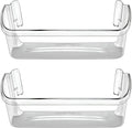240323002 Estante para puerta de refrigerador compatible con Frigidaire o Electrolux, 2 estantes inferiores en el lateral del refrigerador, transparente, unidad doble, reemplaza a PS429725, AP2115742