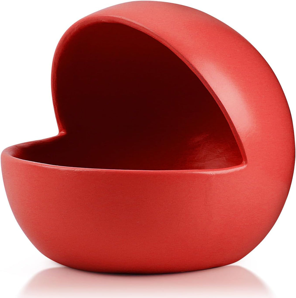 Bol decorativo rojo para dulces, ideal para encimera de cocina, para llaves o mesa