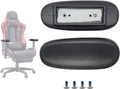 Pack de 2 Reposabrazos de Repuesto Universal para Silla de Oficina | Almohadillas Ergonómicas PU con 4 pulgadas entre Orificios, Base de Acero