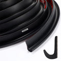 Canaleta para RV Tondiamo de 40 pies, riel de goteo de plástico de 3/4 de pulgada, tira de PVC, desviador de lluvia para techo, respaldo adhesivo, moldura flexible en forma de J para RV, puerta de coche, furgoneta, autocaravana (negro)