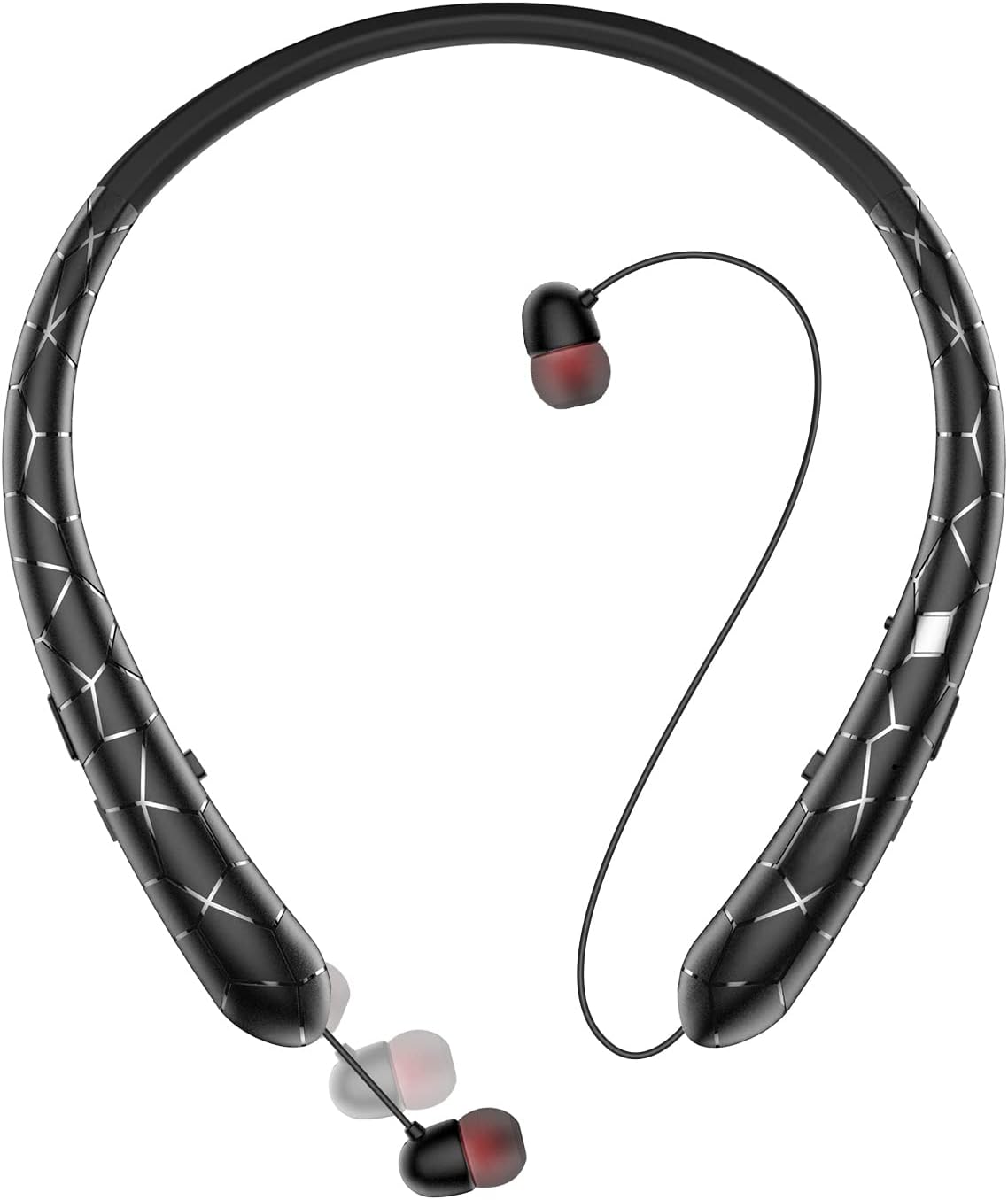 Auriculares Bluetooth 5.3 de diadema Finpola, resistentes al sudor, con cancelación de ruido, estéreo y almohadillas retráctiles para música, conferencias y vídeos.