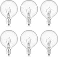 MEQIQTEK Pack 6 Bombillos 25W para Warmer de Cera – Repuesto G16 1/2 para Scentsy y Calentadores de Vela