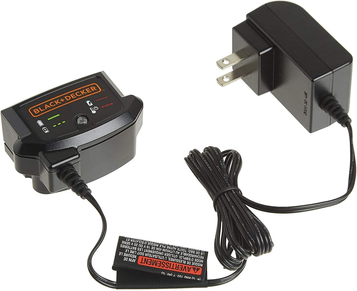 BLACK+DECKER 20V MAX Cargador de Bateria de Litio | Compatible con Baterias de 12V y 20V | Bateria Vendida por Separado | LCS1620B