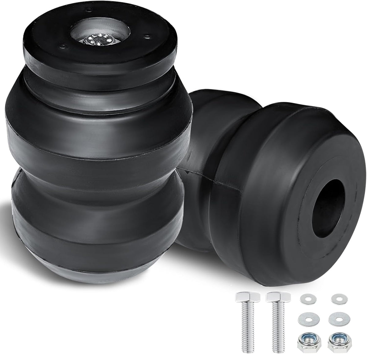 Kit de Resortes Auxiliares de Suspensión Trasera MILLISEC – Compatible con Ram 1500, Chevy Silverado y GMC Sierra
