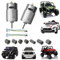 Motor Eléctrico 12V RS550 40000 RPM para Power Wheels | Repuesto y Mejora para Carros de Juguete — Piñones 8/9/10/12/16 Dientes