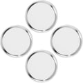 Platos infantiles de acero inoxidable Bakpoco, paquete de 4, 20 cm (8 pulgadas), sin divisiones, para control de porciones, no tóxicos y libres de BPA| Irrompibles| Aptos para lavavajillas. Plato para meriendas de bebé ideal para guarderías