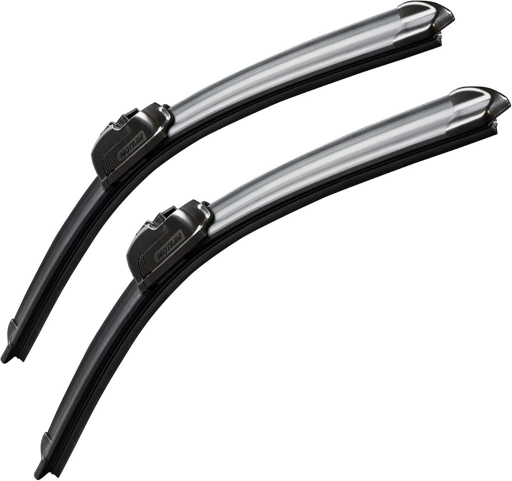 Escobillas Limpiaparabrisas MOTIUM OEM Quality 22"+22" – Calidad Premium para Todas las Estaciones, Par para Parabrisas Delantero
