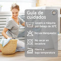 Cortinas Blackout Lino NANWEI 100% Opacas – 2 Paneles Blancos para Recámara y Sala