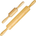 Paquete de 2 rodillos de madera de 10 y 17,5 pulgadas para hornear - Rodillo largo para masa para todas las necesidades de repostería
