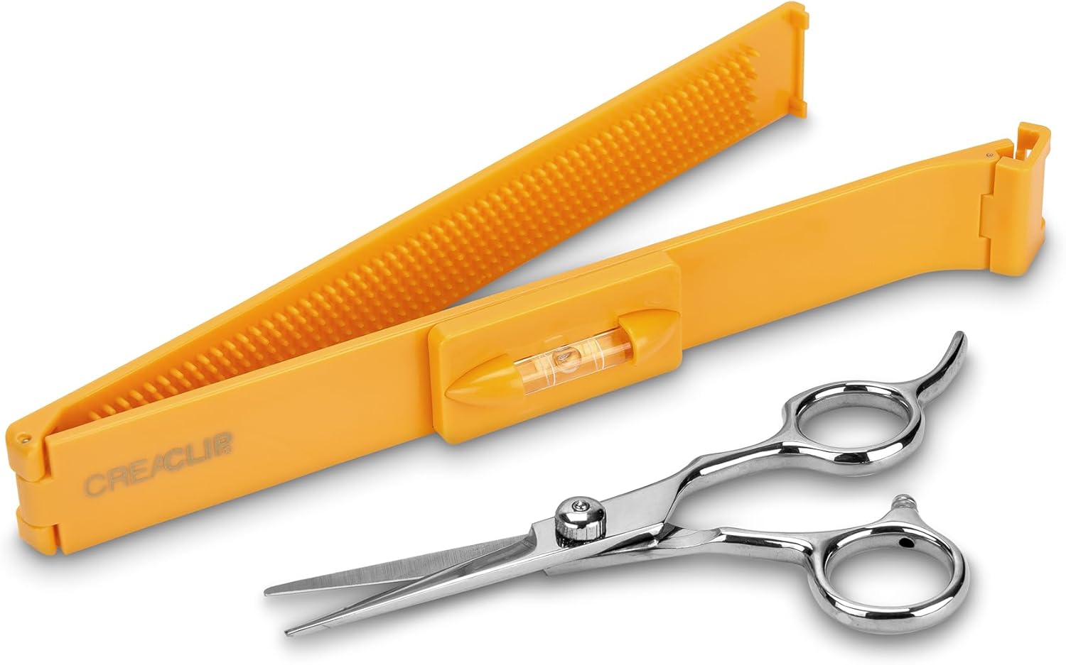 Original CreaClip MEDIUM and Scissors For FINE, THIN HAIR - As seen on Shark Tank - Hair Cutting Tool for Layers Bangs Split Ends Kids Hair Cut, Hair Cutting Guide