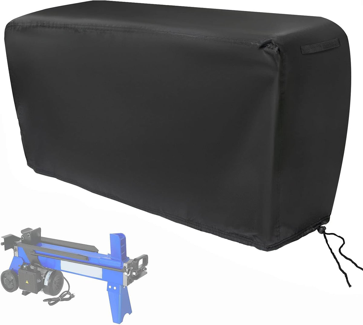 Guisong Funda Impermeable para Astilladora Eléctrica de Leña 5-9 Ton – Antipolvo, Resistente a la Intemperie, 37.8"x11.8"x19.3"