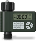 Temporizador de agua para grifo de manguera para jardín exterior, temporizador de riego programable Ortis con retardo por lluvia/modo manual/automático, diseño a prueba de fugas IP67 para césped y patio, 1 salida.