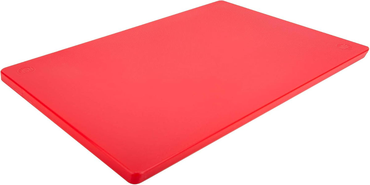 COLOR NEGRA Tabla de cortar grande de plástico negro Thirteen Chefs de 45 x 30 cm (18 x 12 pulgadas) - HDPE de 1,27 cm (1/2 pulgada) de grosor para restaurantes y cocinas profesionales, NSF