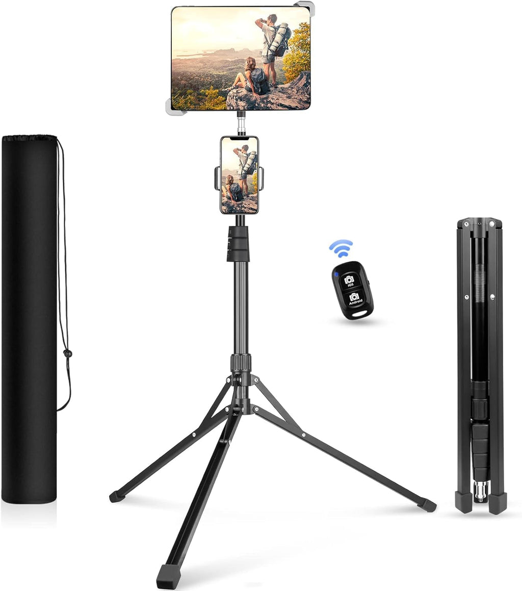 Trípode para iPad y Teléfono 67" | Rotación 360° | Altura Ajustable | UBeesize