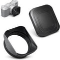 Kit de parasol para objetivo X100VI con tapa y anillo adaptador de 49 mm para cámaras Fuji X100VI, Fujifilm X100V, X100F, X100, X100S, X100T y X70 (Negro)