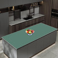 Alfombrilla de silicona extragrande de 120 cm x 60 cm (47,3'' x 23,6'') para encimera de cocina, protector de encimera resistente al calor, alfombrilla antideslizante e impermeable para isla de cocina, fácil de limpiar, color verde.