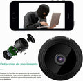 RFAWKNG 1 unidad Cámara oculta de 0,9 pulgadas con audio/video Mini cámara espía pequeña para interiores y exteriores con visión nocturna y detección de movimiento Monitor de bebé inalámbrico para niñera WiFi Seguridad secreta (1, negro, mini)