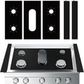 Cubiertas para estufas de gas, cubiertas para quemadores de estufas de gas (paquete de 5), protectores para estufas de gas Samsung, alfombrilla antiadherente para horno, protectores para estufas de gas, reutilizables y lavables, piezas de protección para