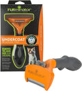 Cepillo FURminator para Perros Medianos de Pelo Largo | Herramienta deShedding para Eliminar el Subpelo y Reducir la Caída de Pelo