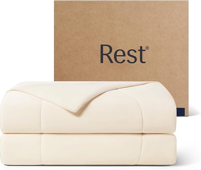REST® Evercool® - Edredón refrescante, tamaño King/Cali King, manta para durmientes acalorados, ropa de cama para todas las estaciones
