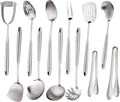 Set de Utensilios de Cocina Acero Inoxidable 18/10 | 16 Piezas Todo Metal